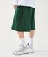 컴피 인버티드 플리츠 스웻 하프 팬츠 [GREEN]