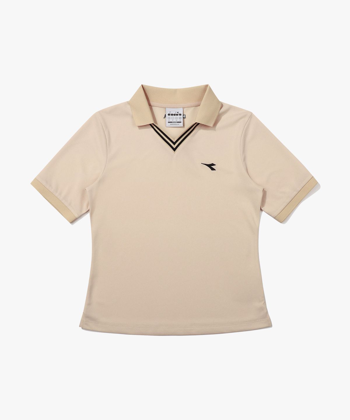 디아도라(diadora) 코모도 PK 반팔 티셔츠 우먼 BEIGE