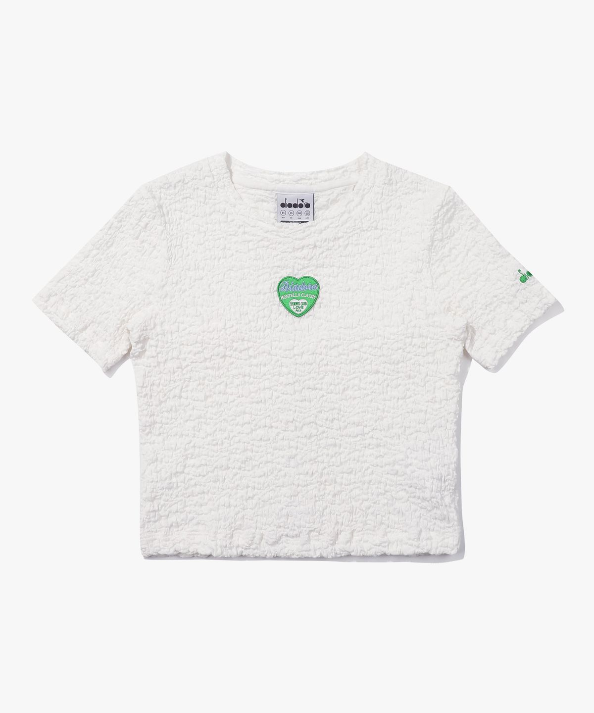 디아도라(diadora) 코모도 링클 반팔 티셔츠 우먼 WHITE