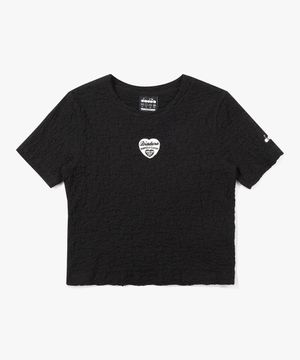 코모도 링클 반팔 티셔츠 우먼 BLACK