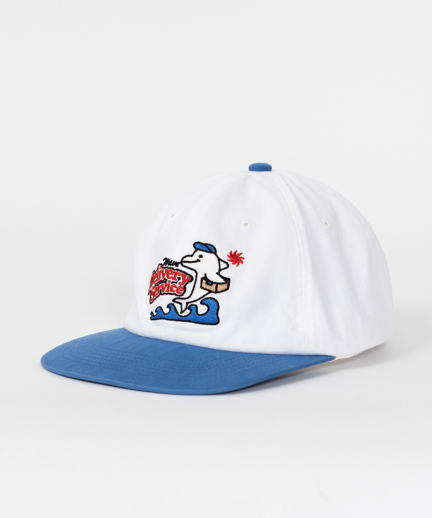 MUSINSA | BIGWAVE COLLECTIVE W.D.S BOO BOO CAP (WHITE / OCEAN BLUE)