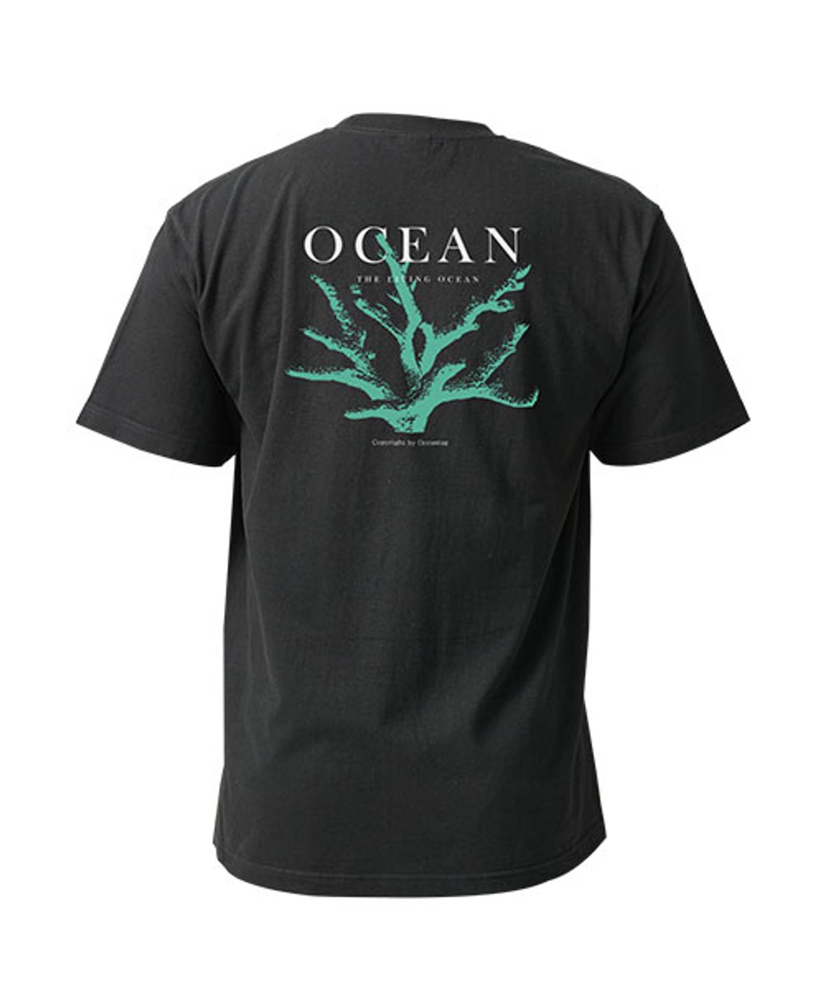 오션테그(OCEANTAG) 반팔 티셔츠 블랙 Green Coral