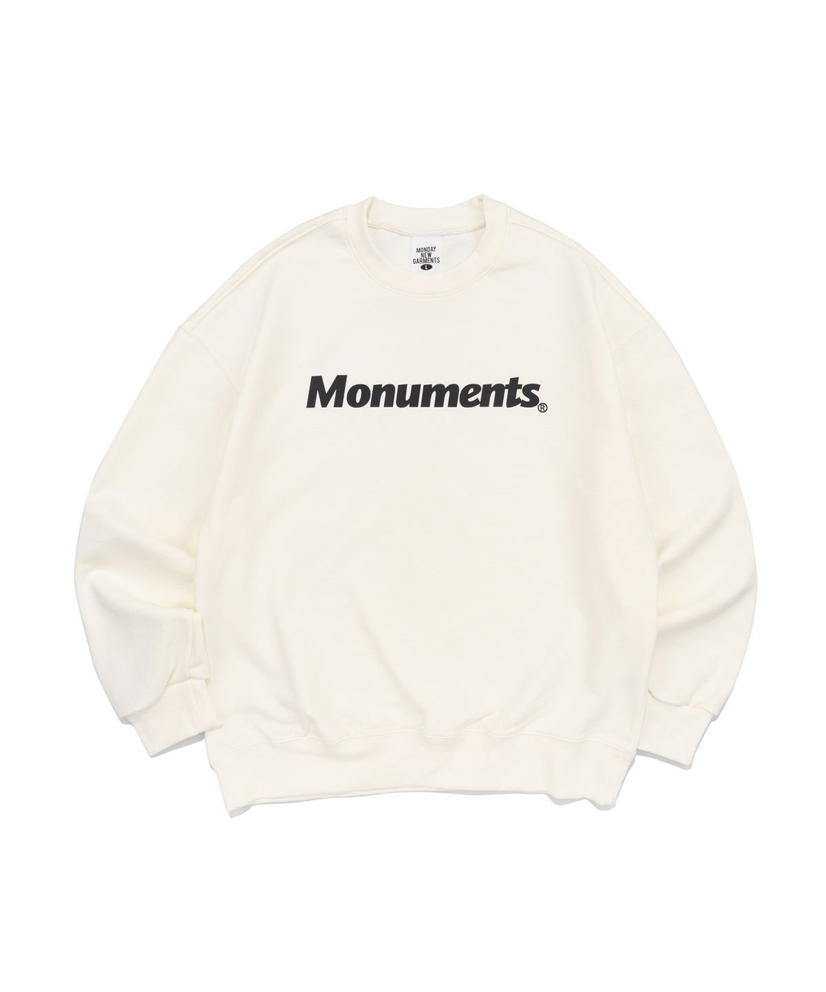 모뉴먼트(MONUMENTS) OG LOGO  SWEATSHIRT (IVORY)