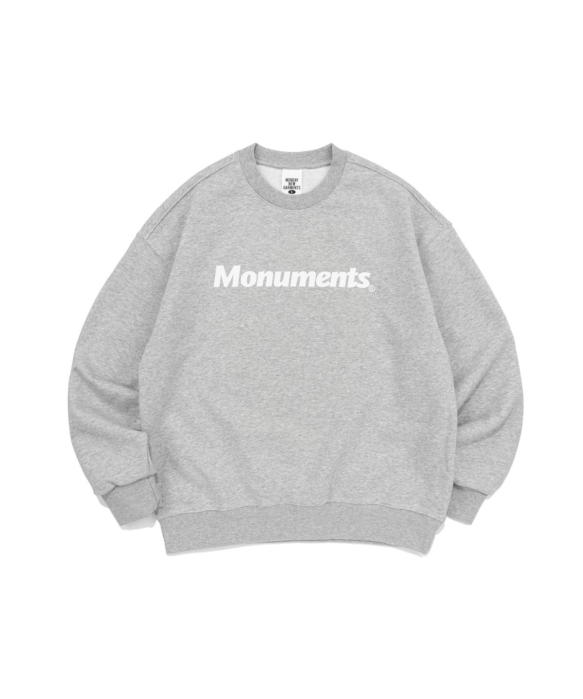 모뉴먼트(MONUMENTS) OG LOGO  SWEATSHIRT (MELANGE)