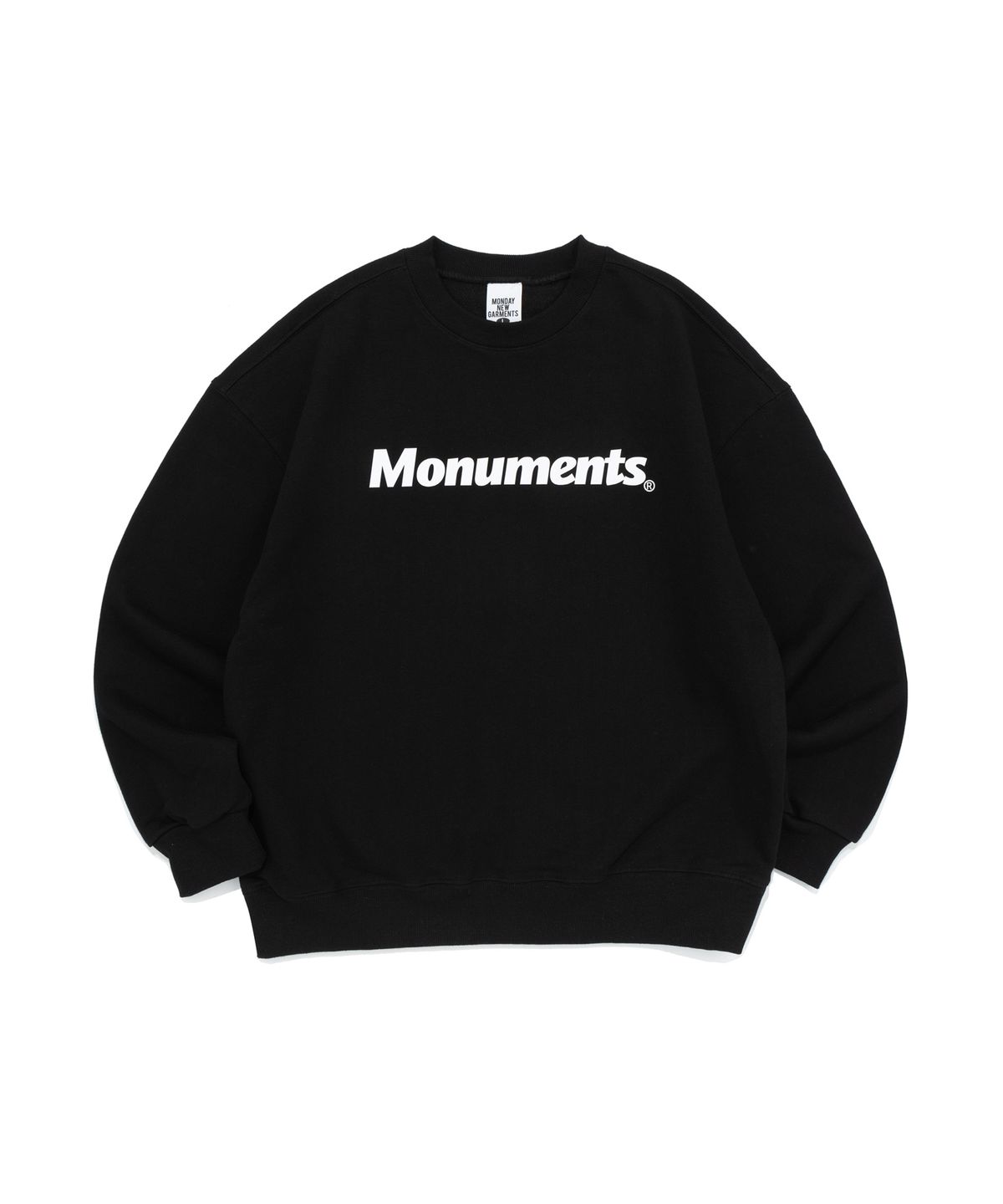 모뉴먼트(MONUMENTS) OG LOGO  SWEATSHIRT (BLACK)