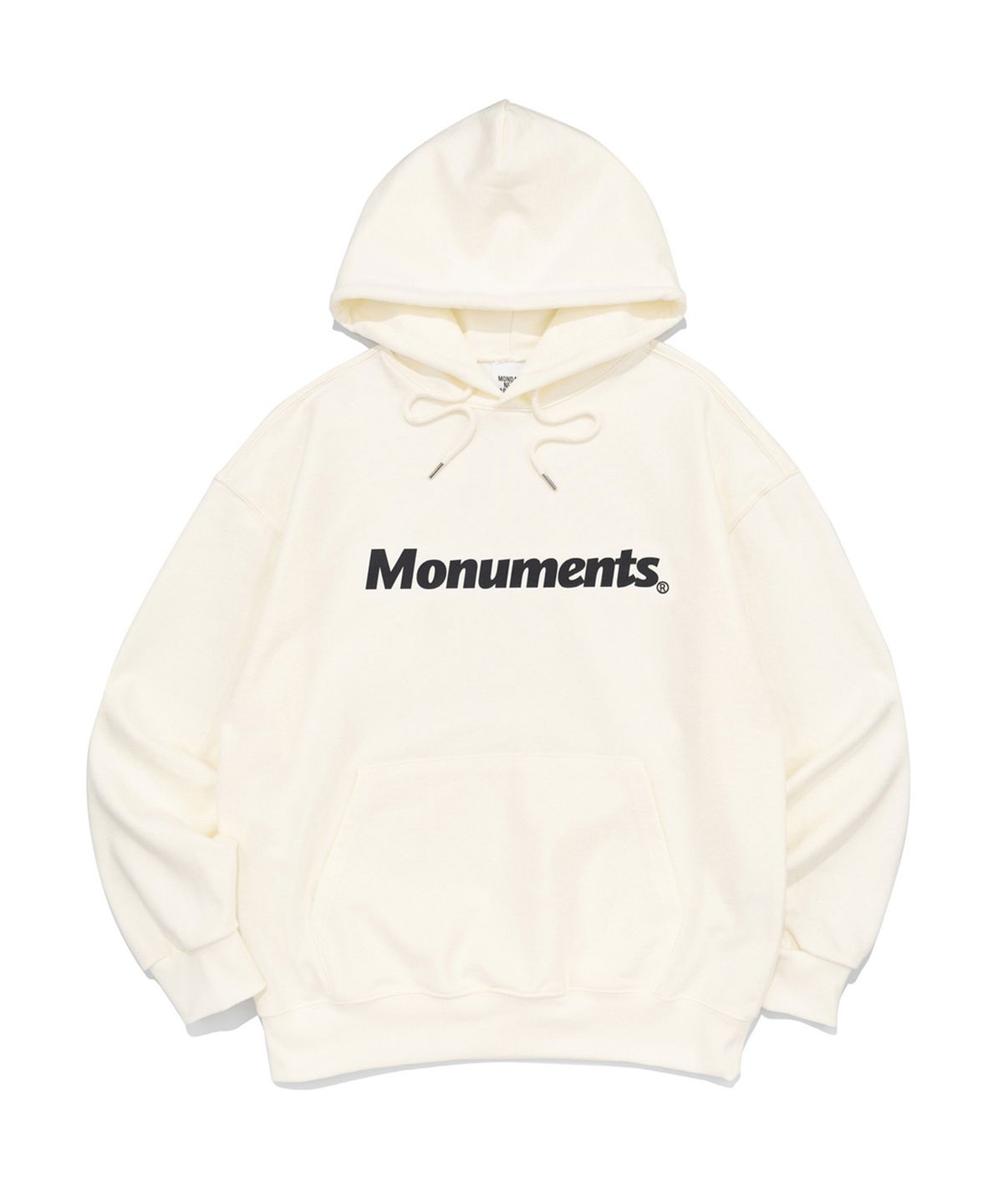 모뉴먼트(MONUMENTS) OG LOGO  HOOD TEE (IVORY)