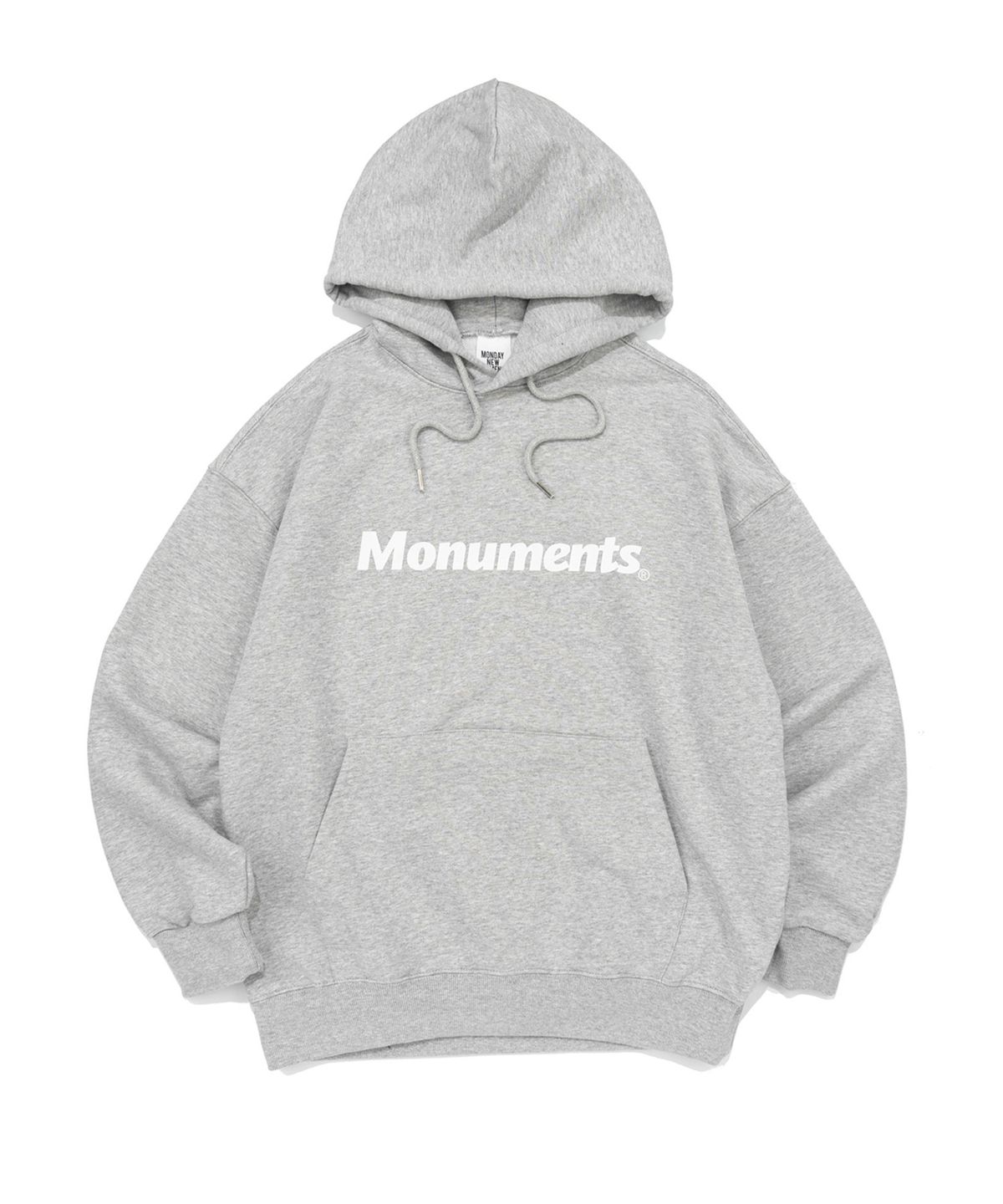 모뉴먼트(MONUMENTS) OG LOGO  HOOD TEE (MELANGE)
