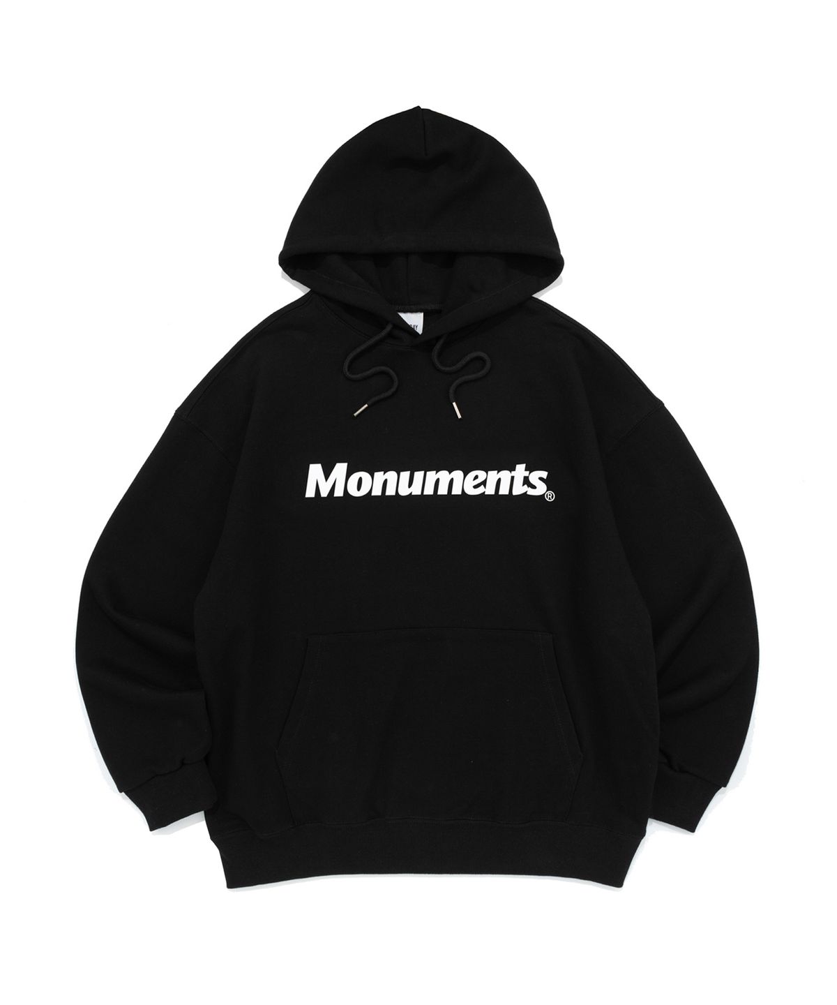 모뉴먼트(MONUMENTS) OG LOGO  HOOD TEE (BLACK)