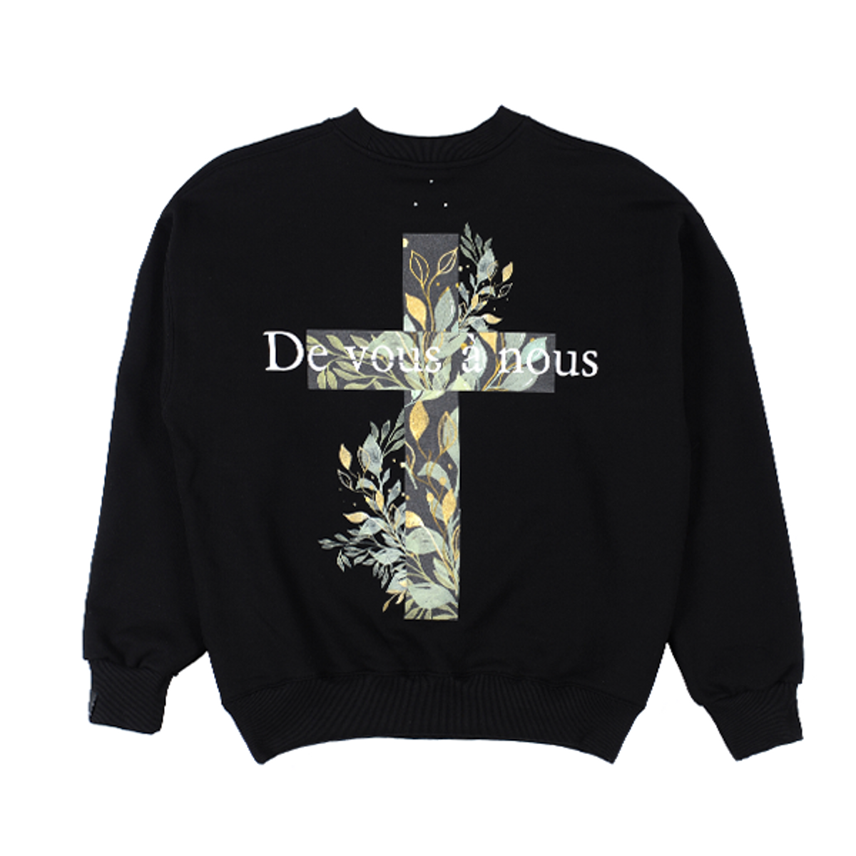 드반(DVÀN) A VINE FLOWER SWEAT SHIRT BLACK 덩굴 맨투맨