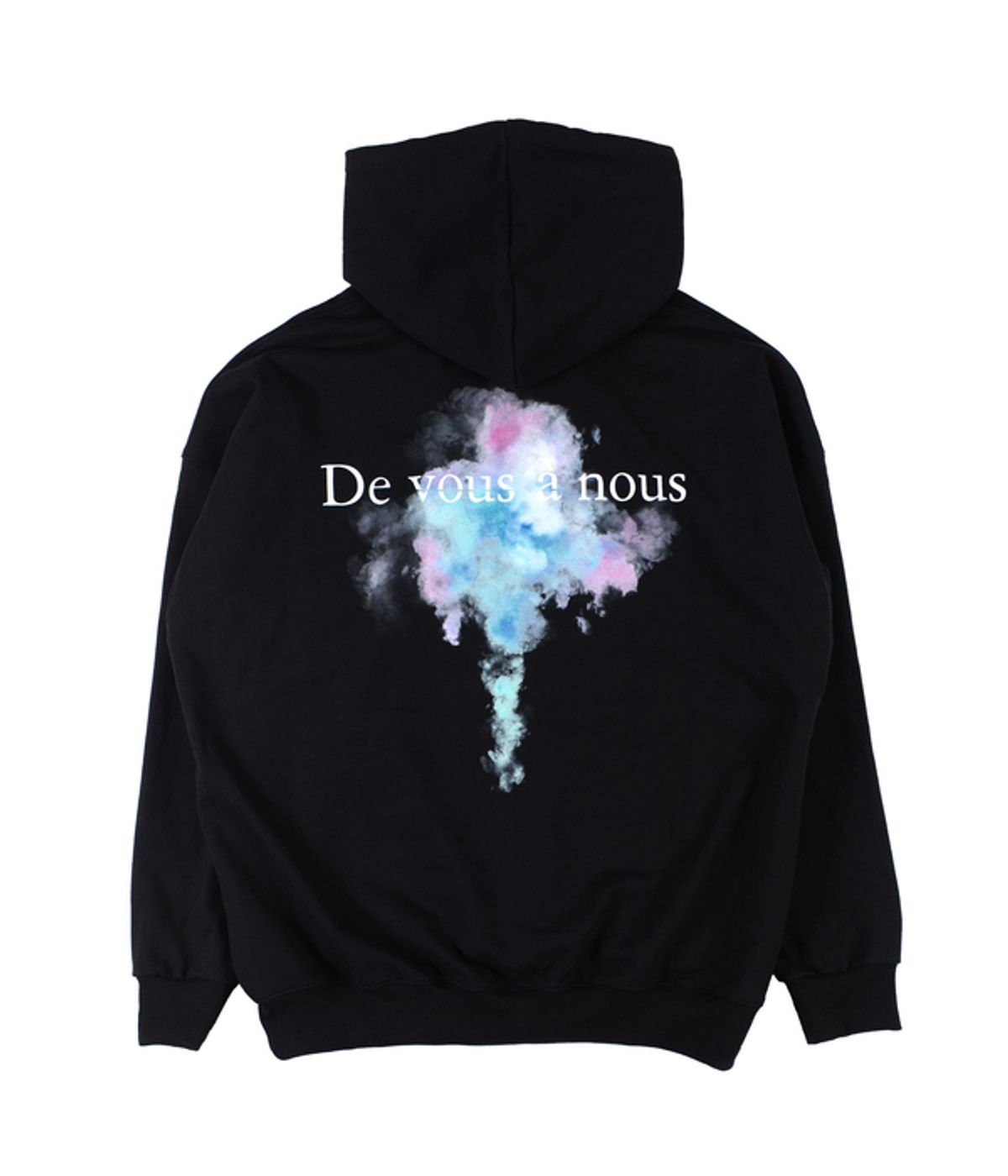 드반(DVÀN) RAINBOW HOODIE BLACK 무지개 구름 후드