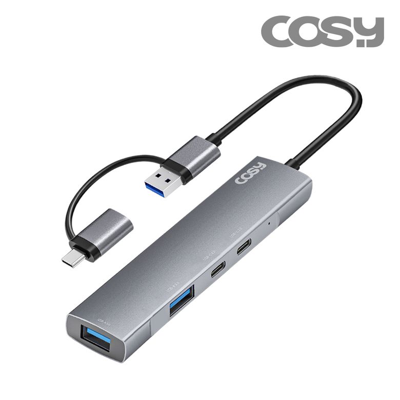 로비 듀얼커넥트(C+A) USB3.0 2포트+C타입 2포트 멀티허브 UH4096CA