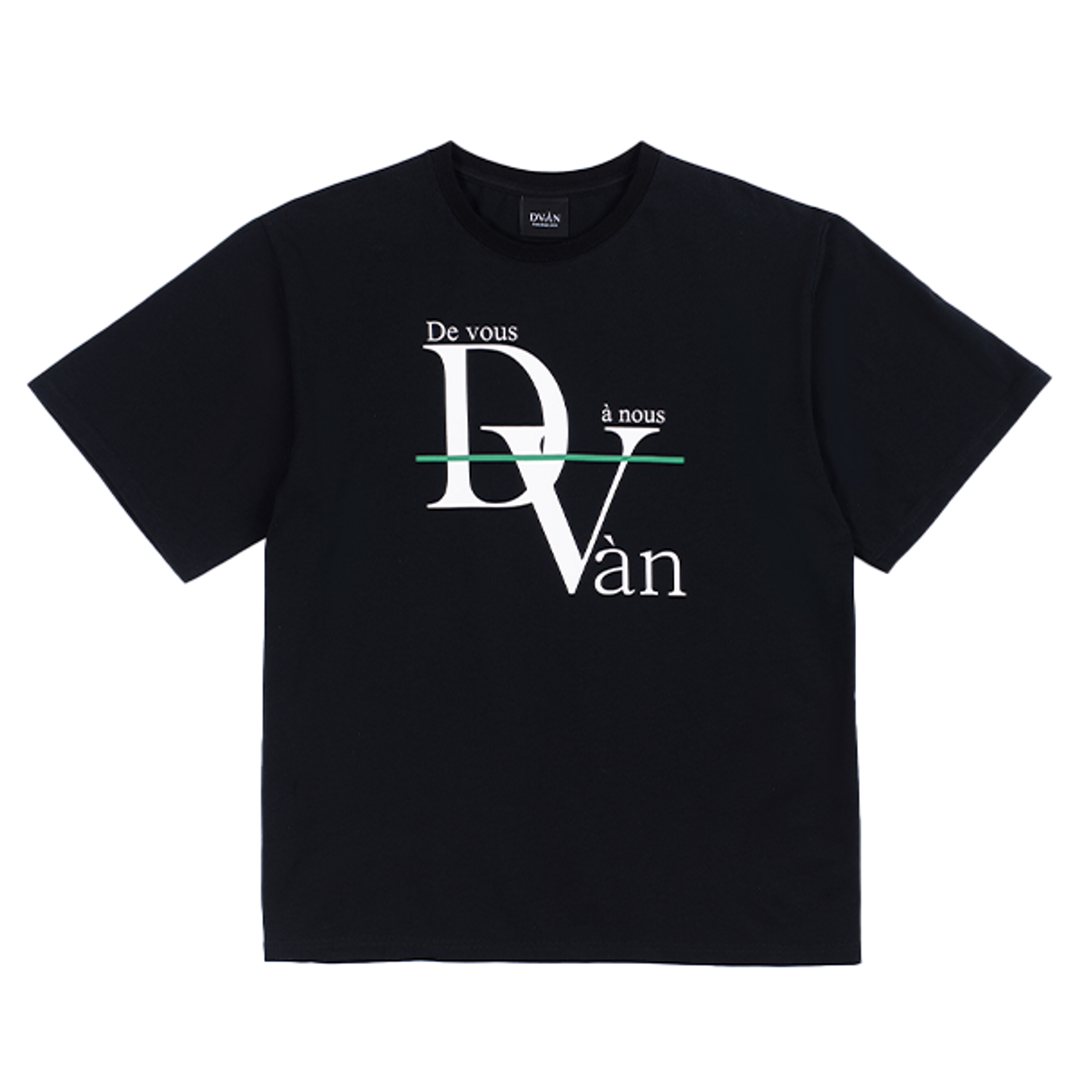 드반(DVÀN) BASIC LOGO T-SHIRT BLACK 베이직 로고 티셔츠