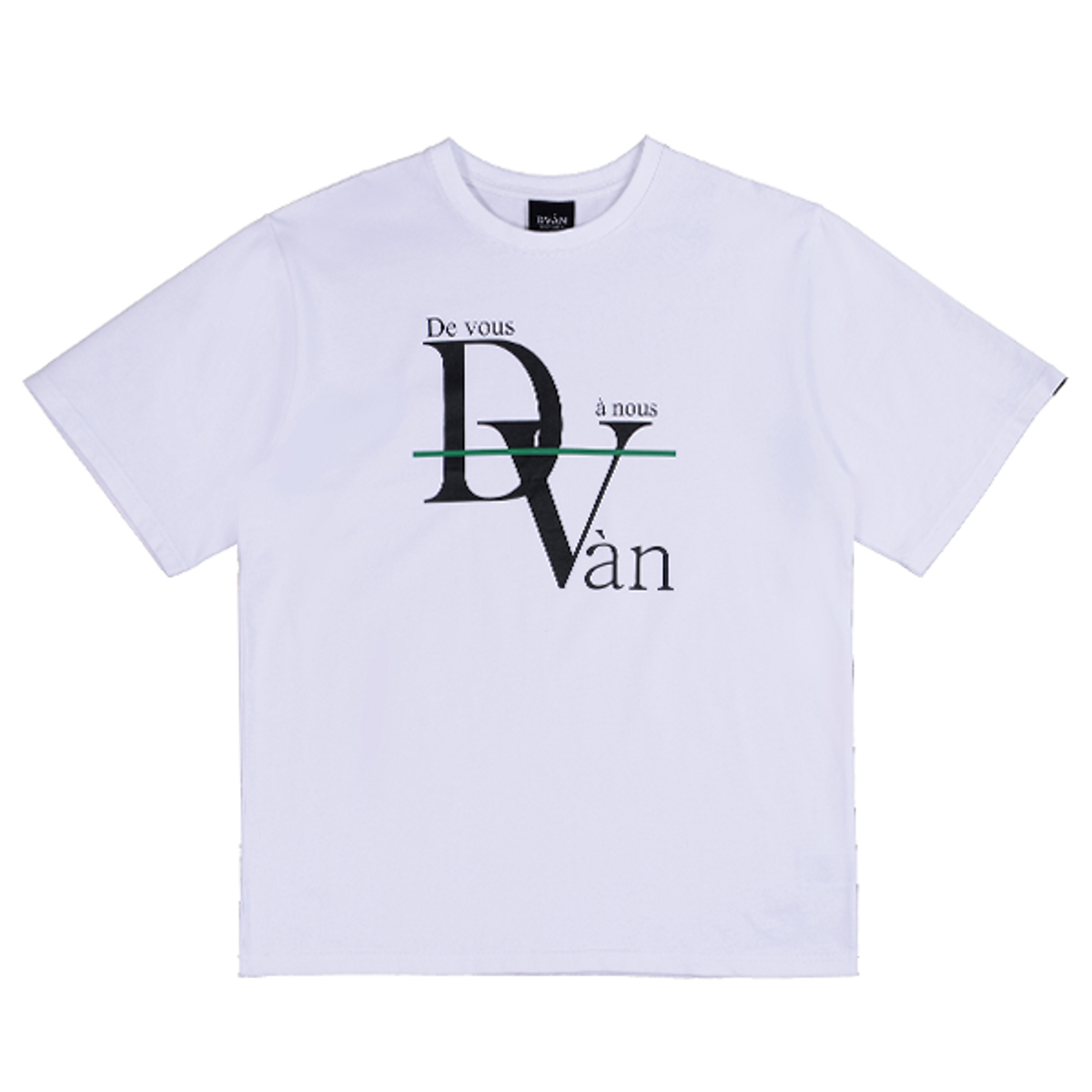 드반(DVÀN) BASIC LOGO T-SHIRT WHITE 베이직 로고 티셔츠