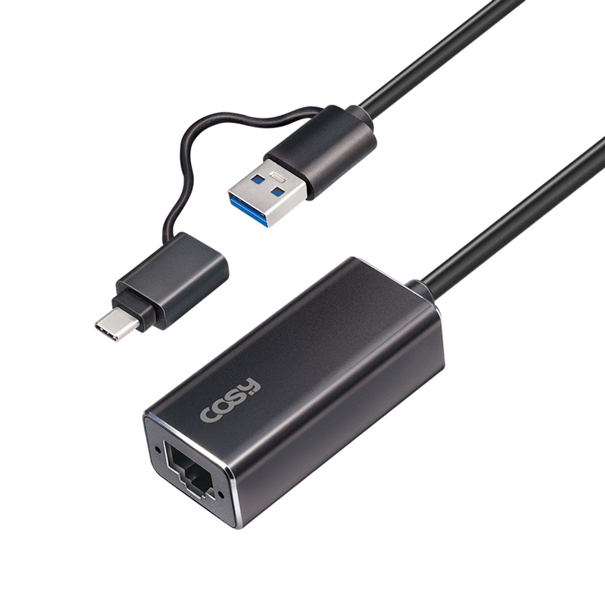 코시(COSY) 린다 듀얼 커넥터 2.5Gbps 유선랜 어댑터 UL4103CA