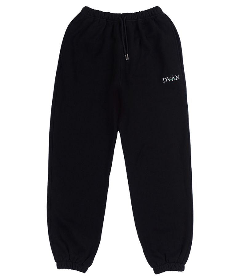 BASIC LOGO JOGGER PANTS BLACK 베이직 로고 조거팬츠
