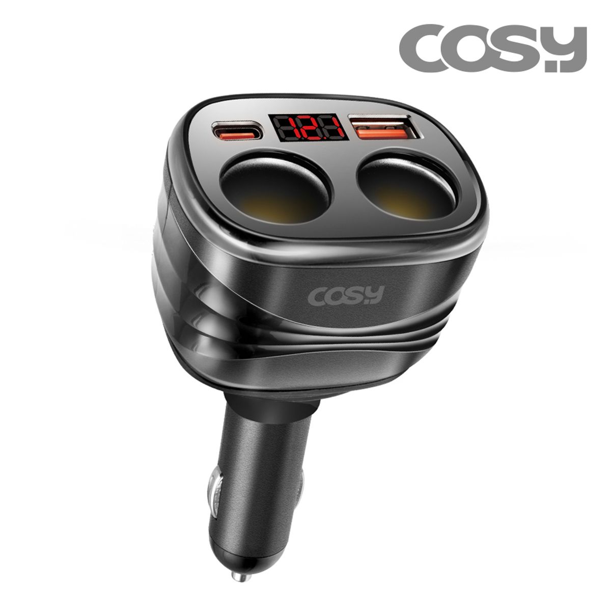 코시(COSY) 피드 C타입 PD25W+QC18W 차량용 충전기 CGR4111AT