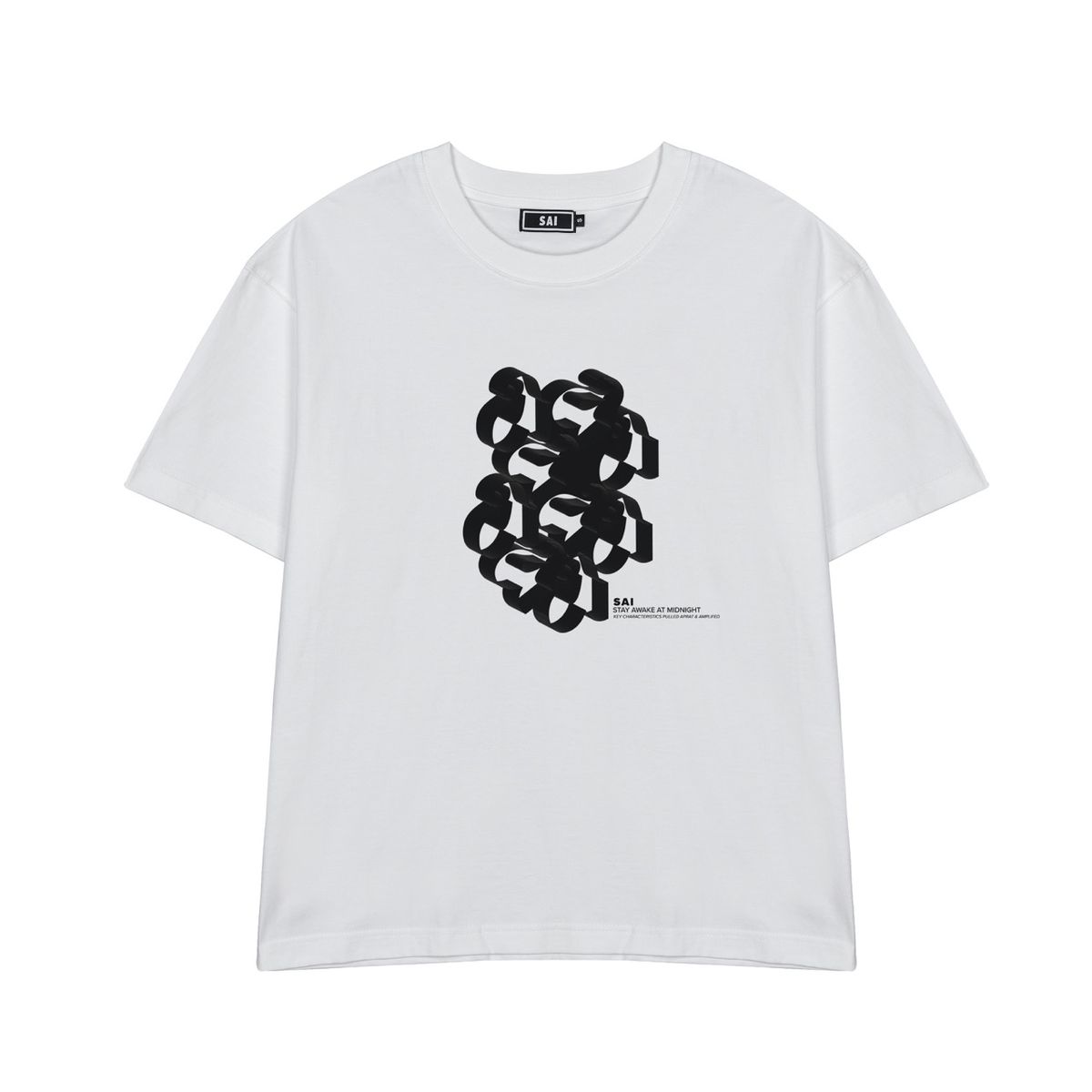 사이(SAI) 005 아트워크 티셔츠 화이트