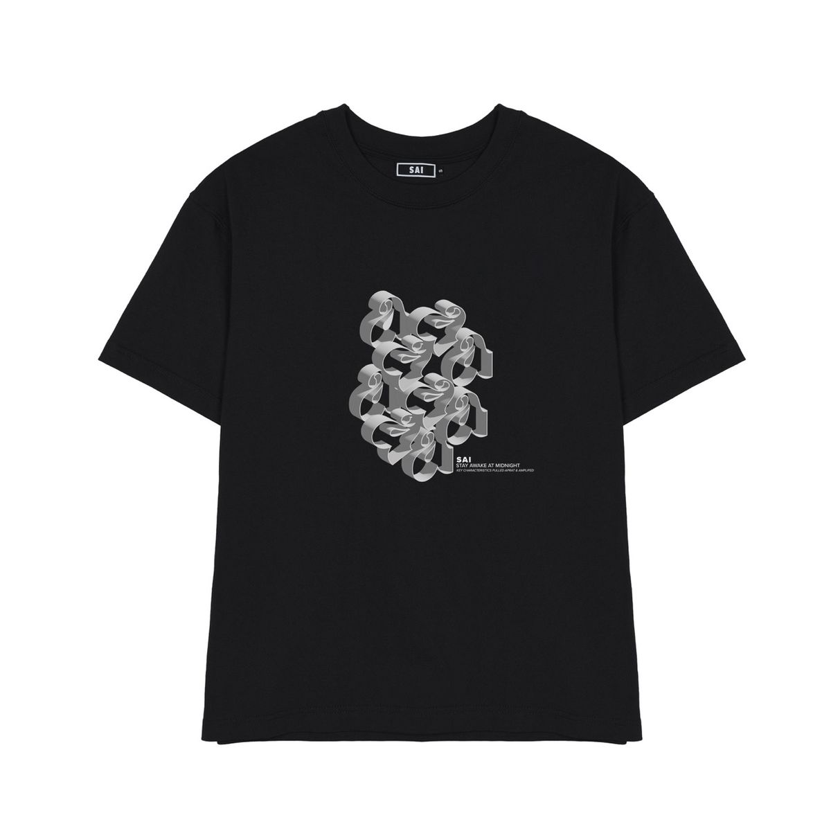 사이(SAI) 005 아트워크 티셔츠 블랙