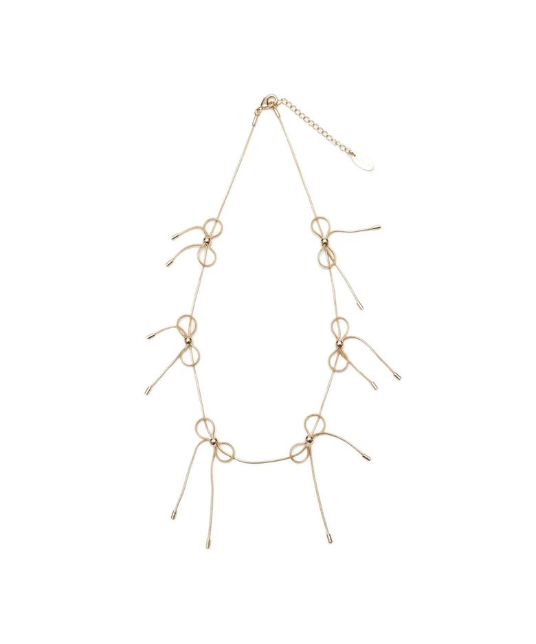 Ribbons bon chain necklace Gold