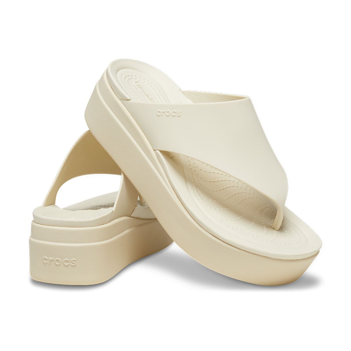 크록스(CROCS) 여성 브루클린 플립 BONE (24SWFP208727)