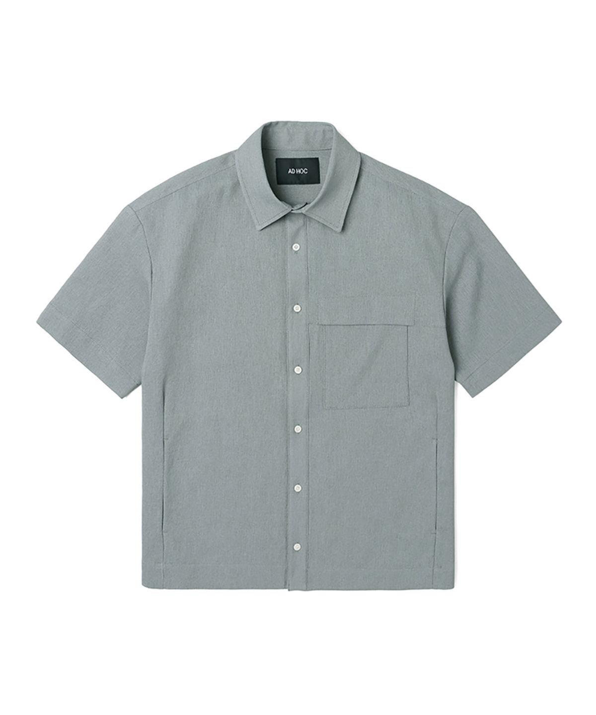 애드호크(ADHOC) 남성 원 포켓 반팔 셔츠 (LT-KHAKI) (HA5SS07-62)