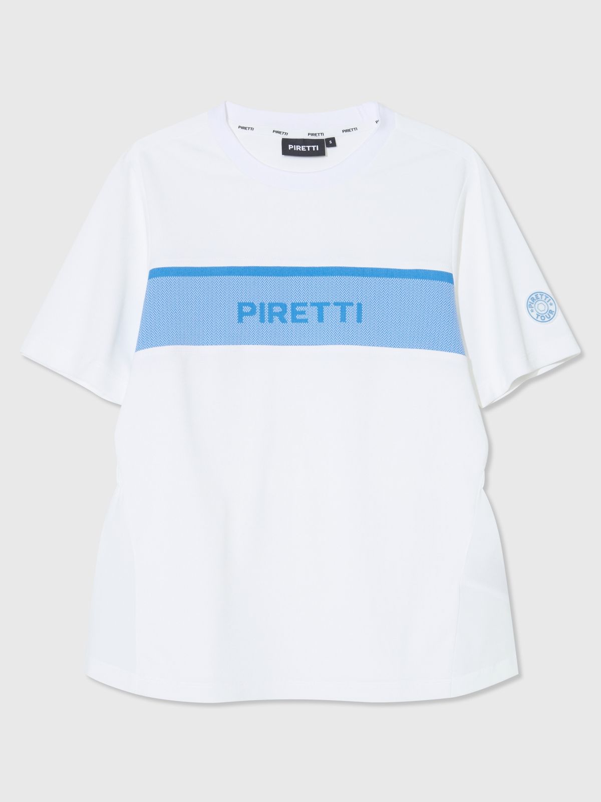 피레티(PIRETTI) 사보나 하이브리드 티셔츠 W_White