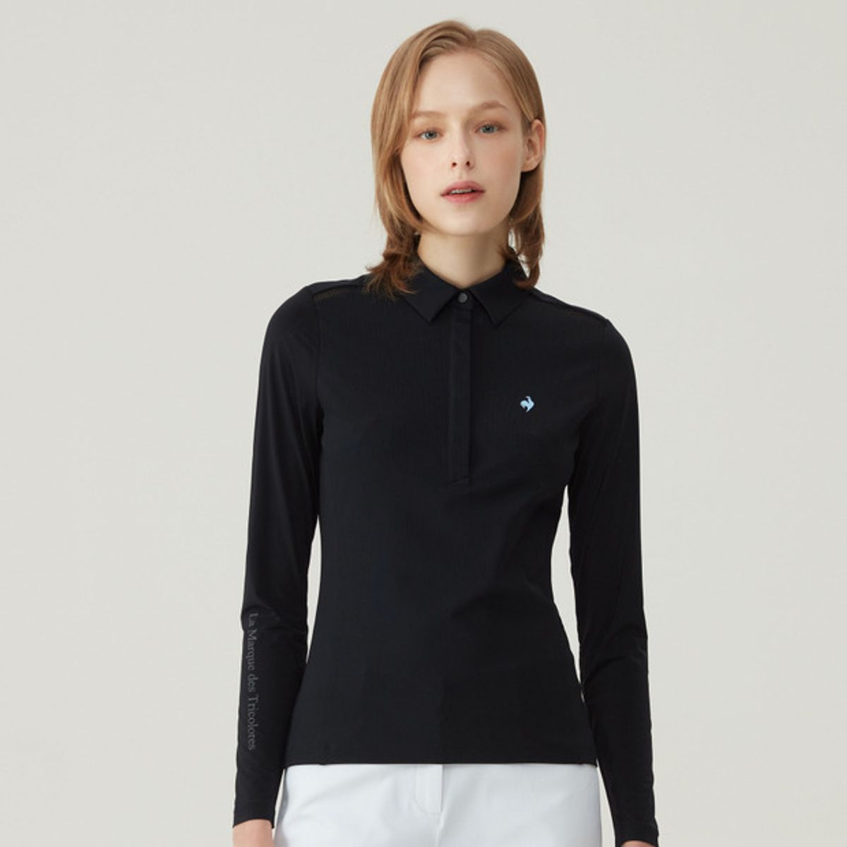르꼬끄 골프(LECOQ GOLF) 여성 골지 냉감 긴팔 티셔츠 (GP122LTL32)