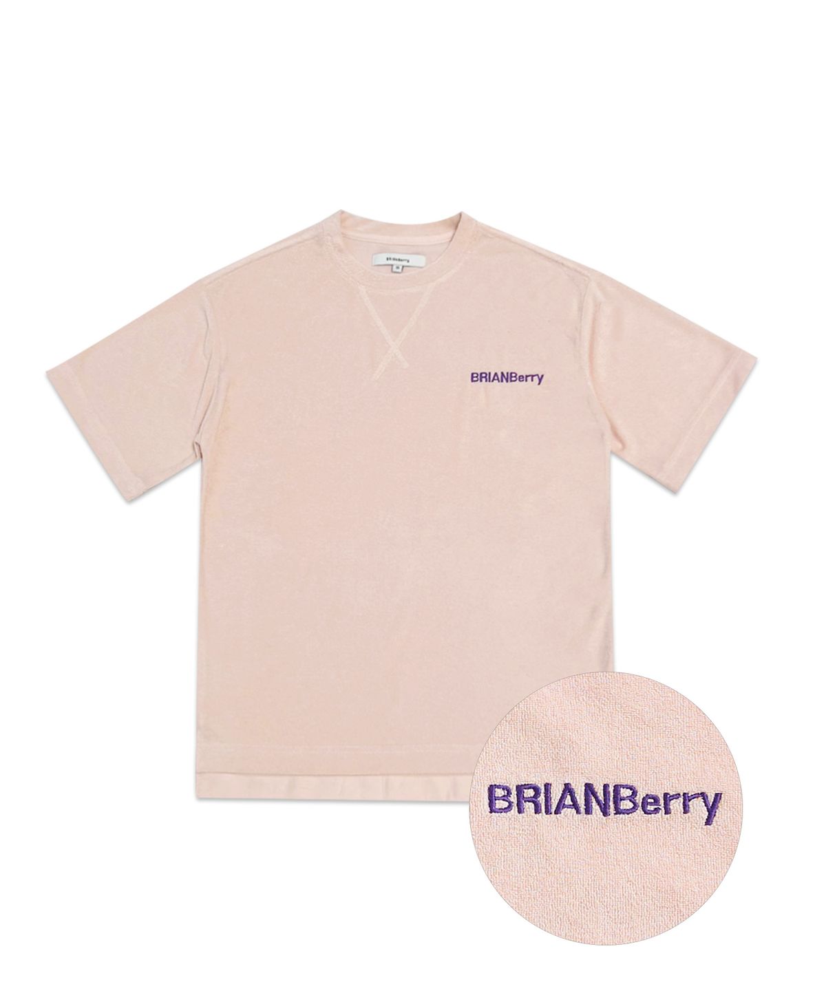 브라이언베리(BRIAN BERRY) BRAINY SUMMER HALF TEE_BUBBLE PINK