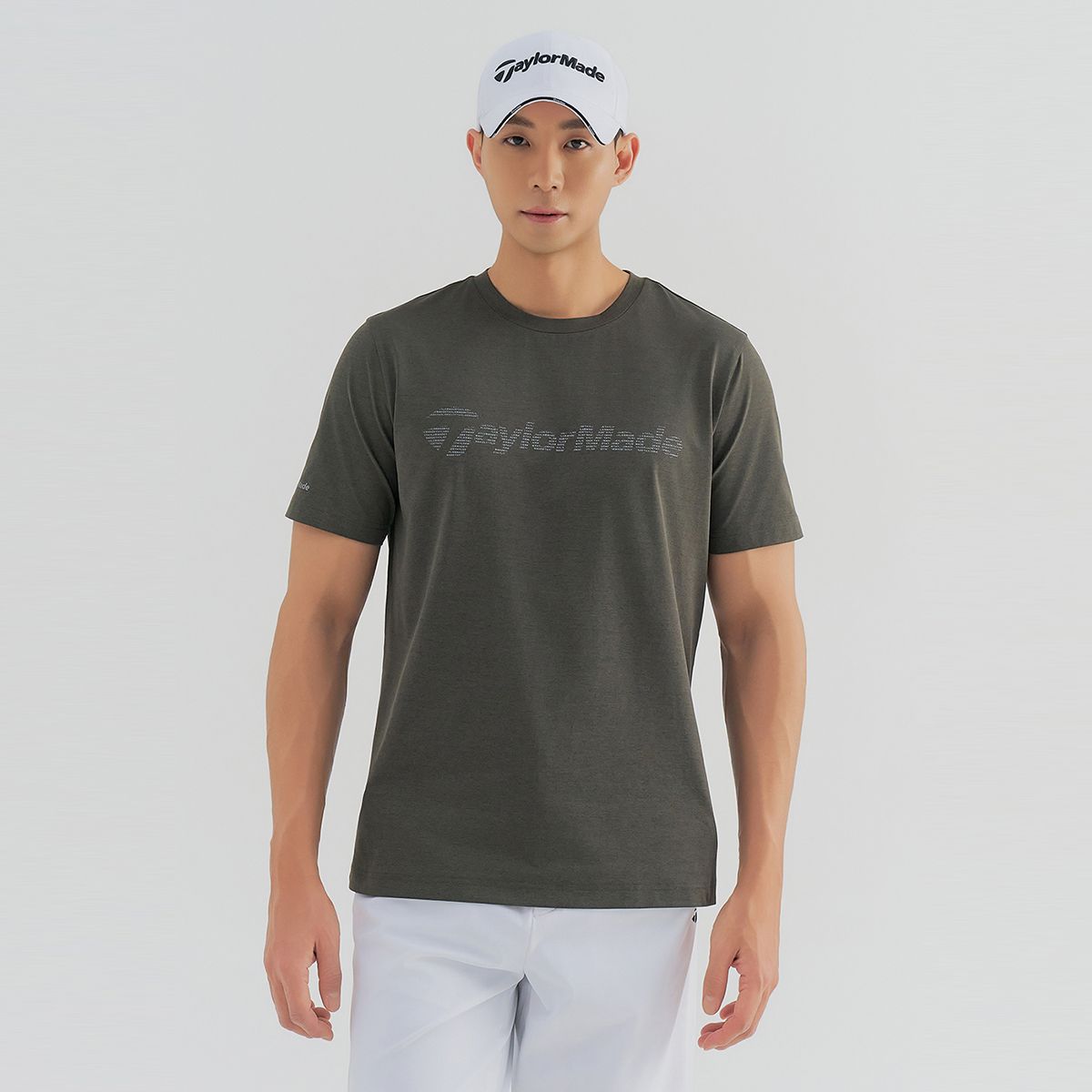 테일러메이드 어패럴(TAYLORMADE APPAREL) 남성 에센셜 라운드 반팔 티셔츠 TTN-Z1HG75-816