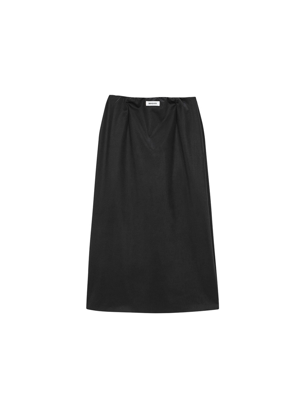 샐러드바구니(SALAD BAGUNI) Pencil Midi Skirt - black