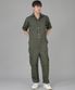 레트로라인 카고 반팔점프슈트 RLC-514 카키