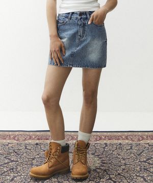 주페스 7971 A라인 미디움인디고 미니스커트