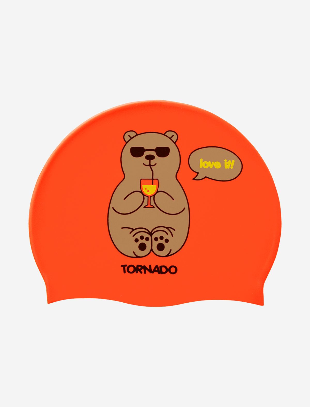 토네이도스포츠(TORNADOSPORTS) 러빗 실리콘수모 오렌지