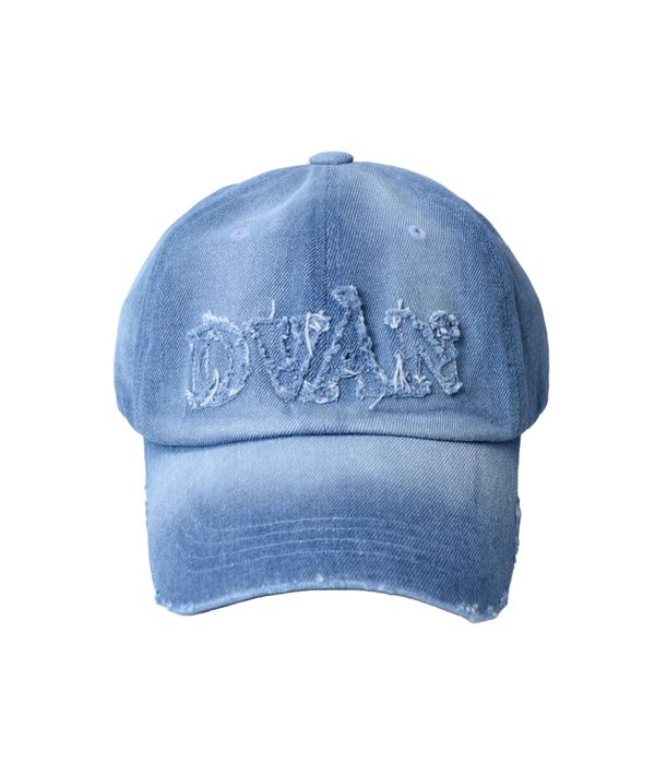 【mnem】24SS★ [mnem] damage denim ball cap MUSINSA | DVÀN DAMAGED EMB DENIM BALL CAP BLUE Damaged Blue