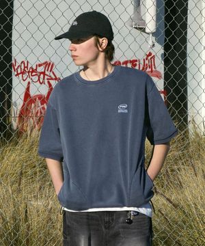 FSB 스트링 피그먼트 하프 스웨트셔츠 라이트네이비 FST356