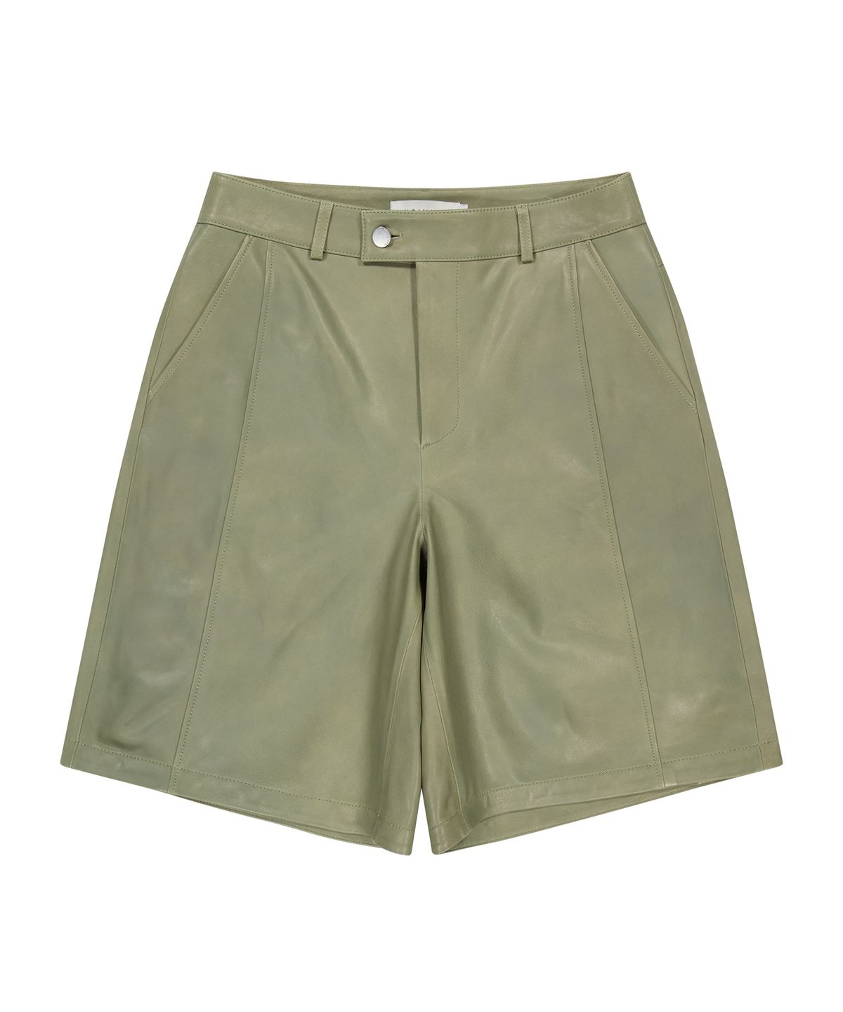 언지미크(UNGIMMICK) NAPPA LEATHER SHORT (OLIVE / LAMBSKIN)