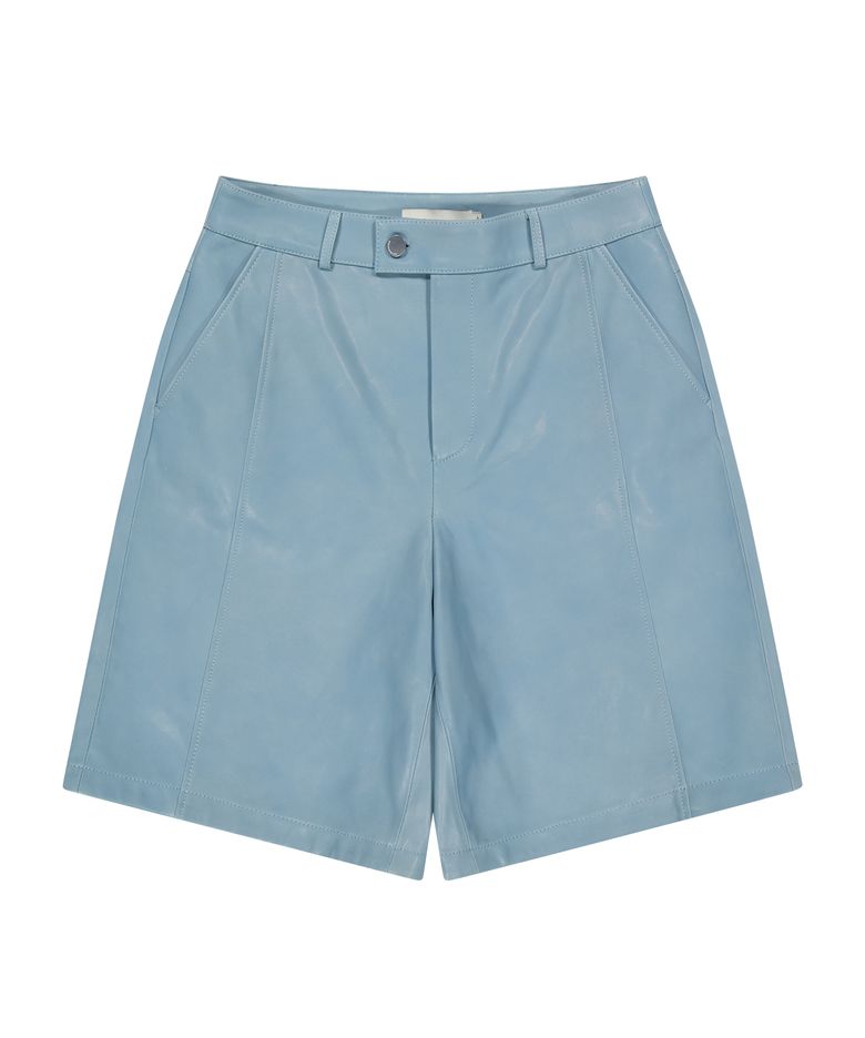 NAPPA LEATHER SHORT (SKY BLUE / LAMBSKIN)