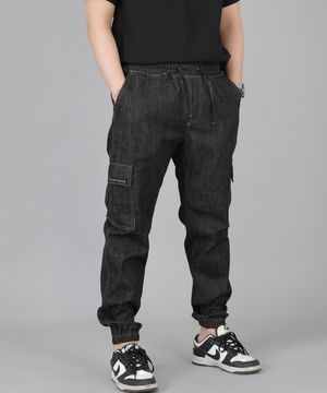 레트로라인 카고조거 팬츠 RL-311CJ 블랙데님