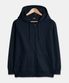 [논기모or기모] 베이직 스탠다드핏 무지 후드 집업 네이비
