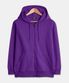 [논기모or기모] 베이직 스탠다드핏 무지 후드 집업 퍼플