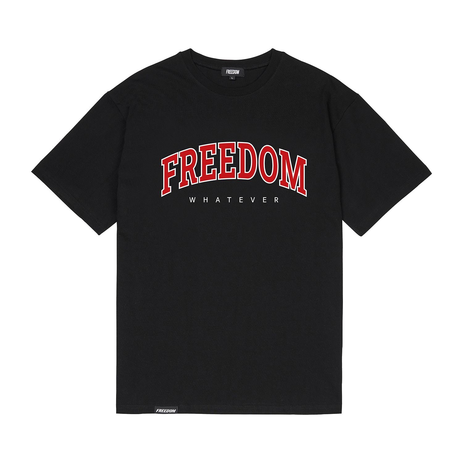 MUSINSA | FREEDOM Freedom Arch Logo Semi-Overfit T-Shirt
