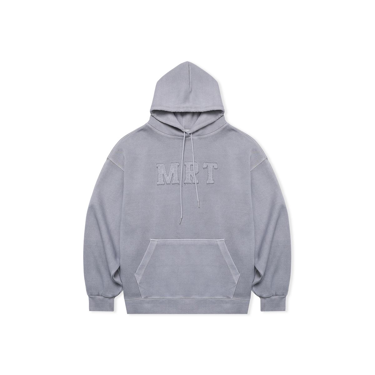 마르트(MARRT) 피그먼트 런닝자수 후드 라이트그레이