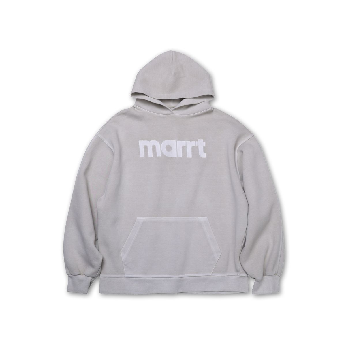 마르트(MARRT) 피그먼트 핀턱카고 후드 라이트베이지
