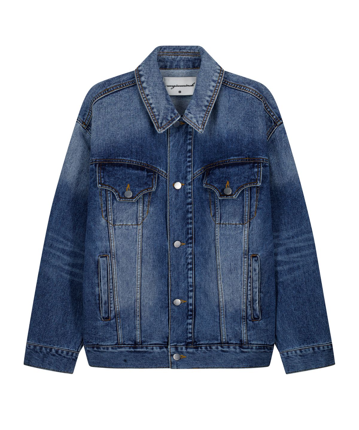 언지미크(UNGIMMICK) OVERSIZED DENIM JACKET (BLUE)
