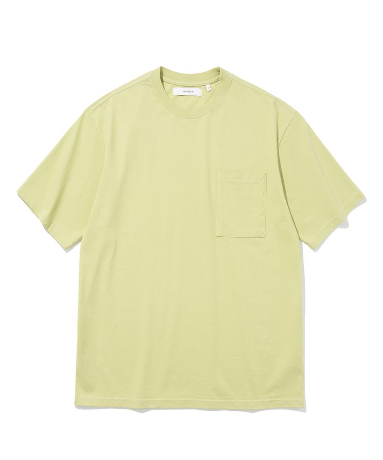 24SS 에센셜 포켓 티셔츠 (라임엘로우)