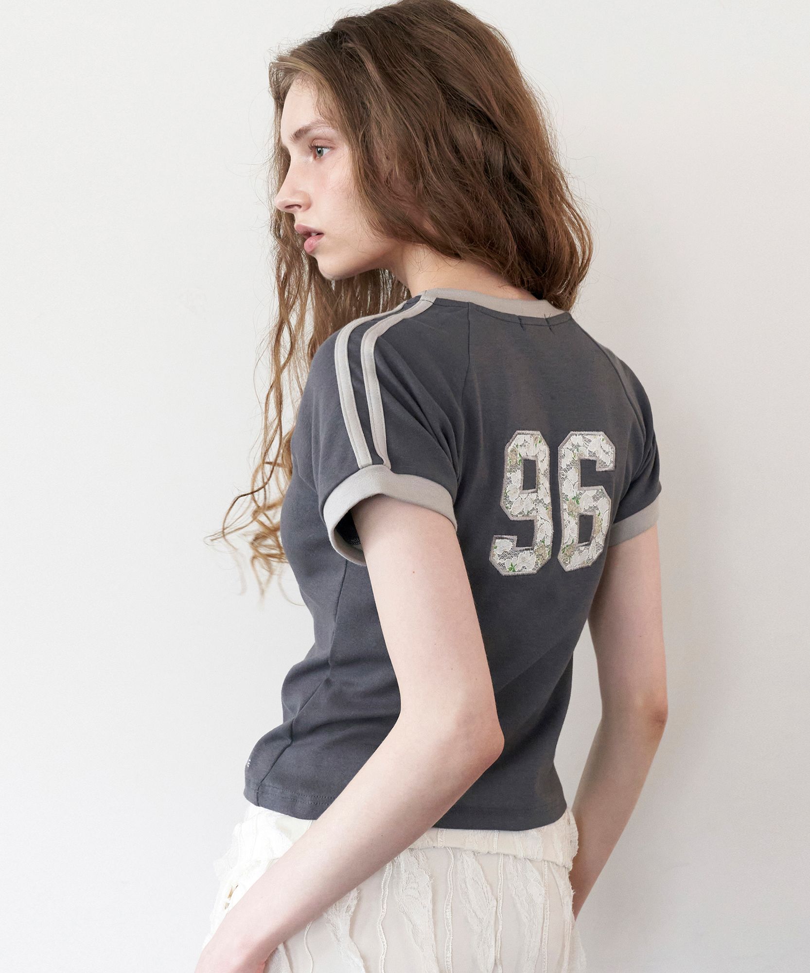 ★ROCKCAKE★Sports 96 Lace Crop Top★送料・関税込★ MUSINSA | ROCKCAKE Sports 96 Lace Crop Top - Black