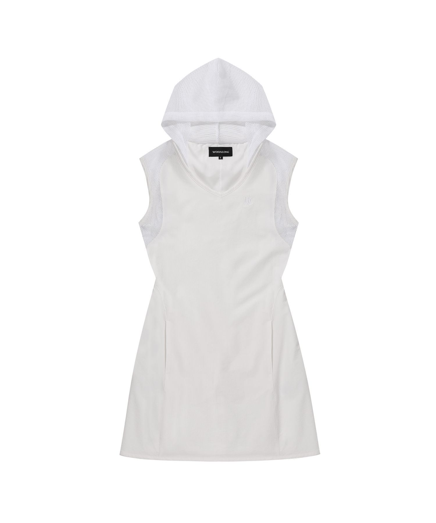 [WOOALONG]★24SS★韓国人気★Hood mini one-piece MUSINSA公式 | WOOALONG Hood mini one-piece - WHITE