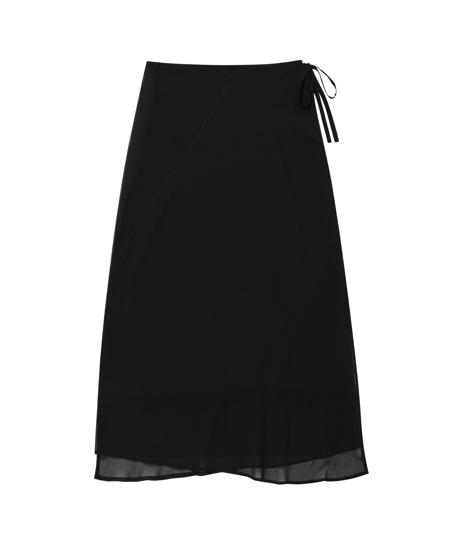★2024SS新作★WOOALONG★See-through long wrap skirt WNVMWI Cover up Women White Long Skirts for Women Cover up