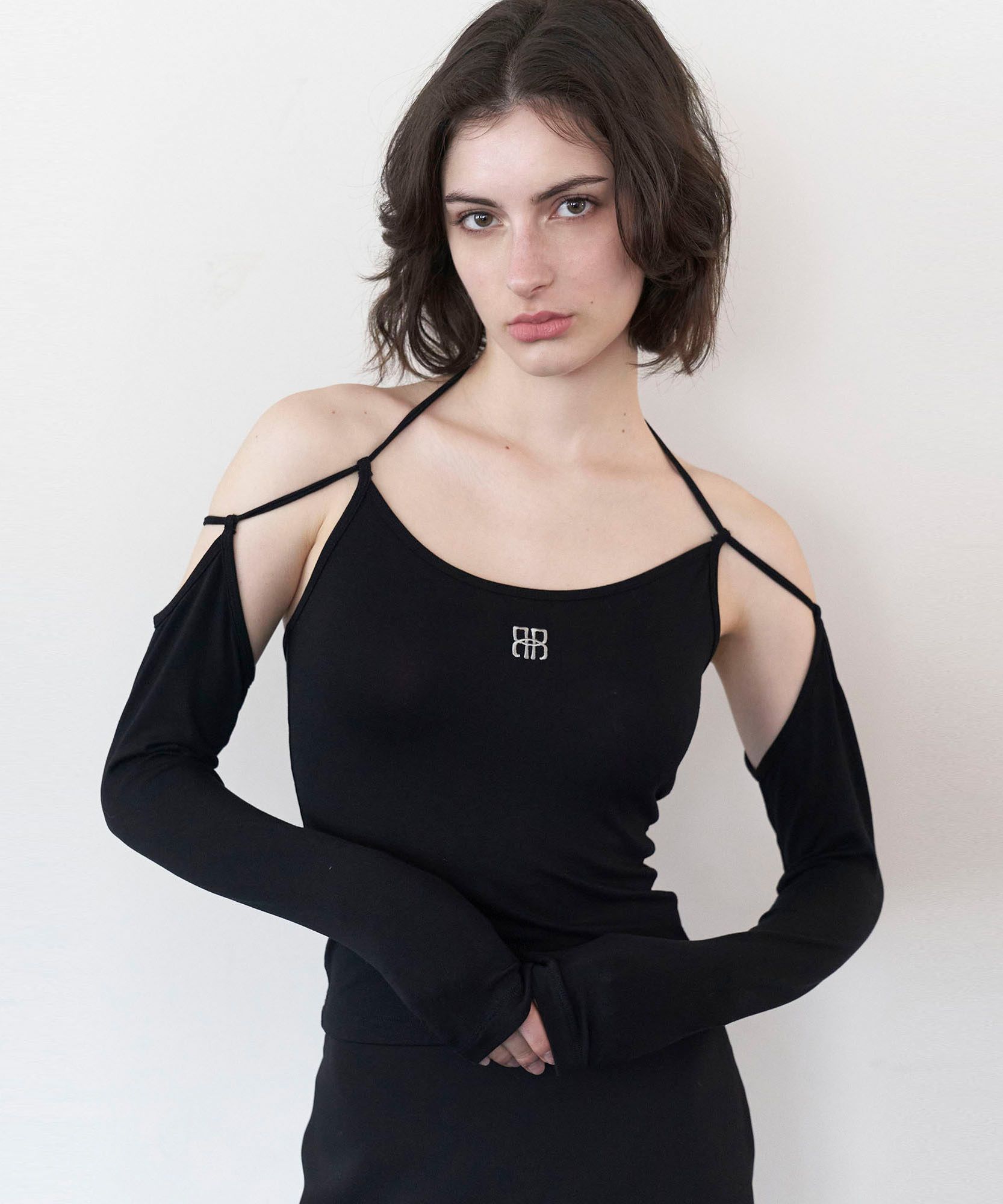 MUSINSA | ROCKCAKE Tank String Top - Black