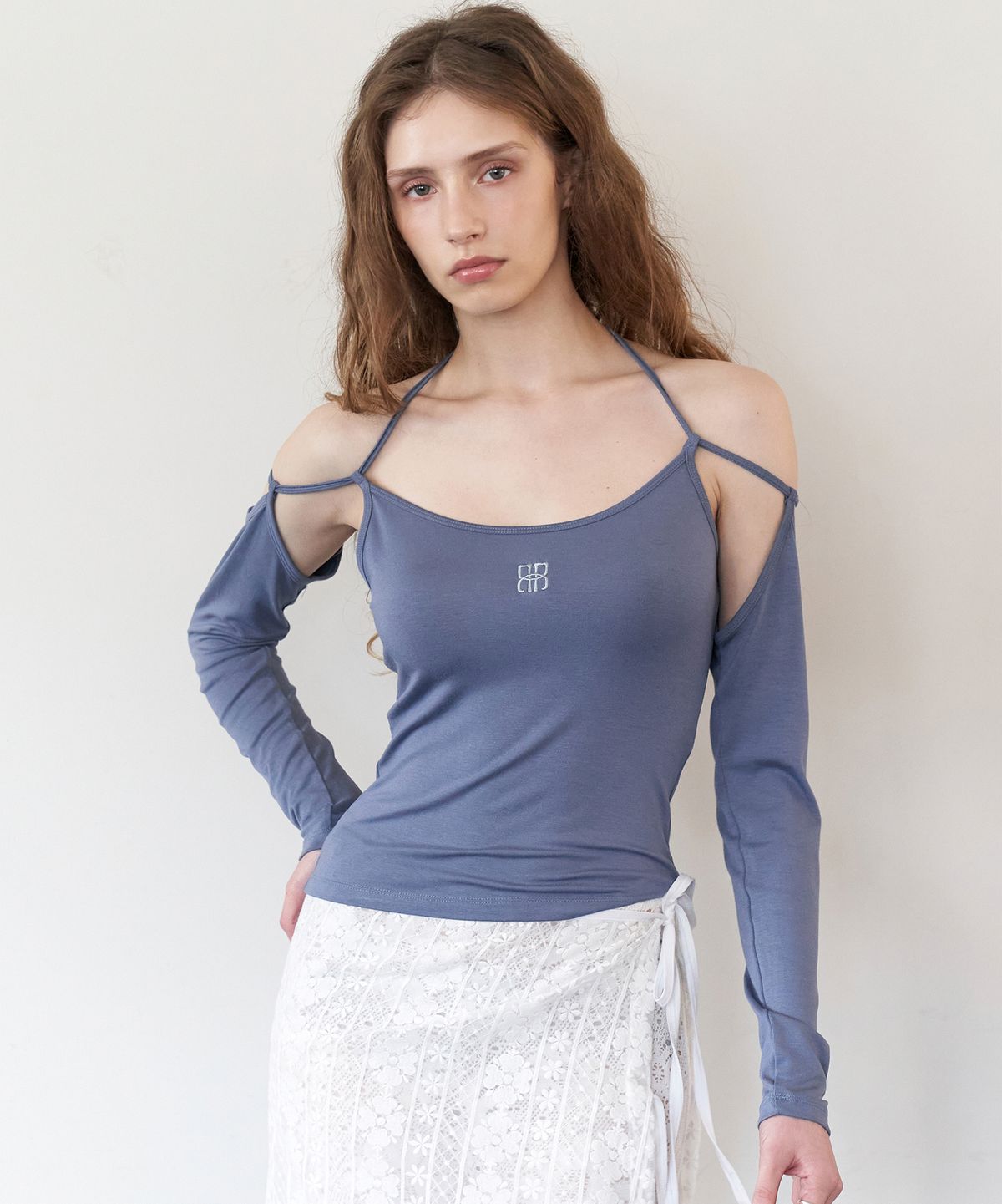 락케이크(ROCKCAKE) Tank String Top - Blue
